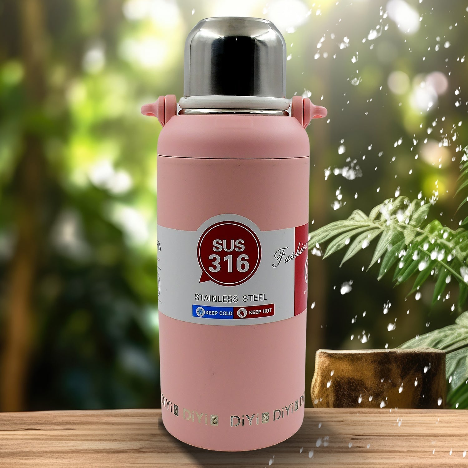 Stainless Steel Insulated Sports Travel Bottle - 1300ml