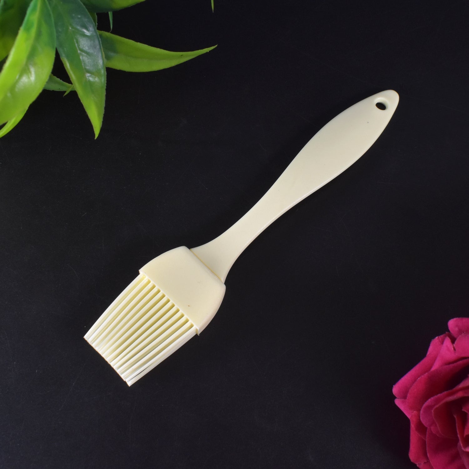 Silicone Kitchen Oil Spatula Brush with Handle Pastry