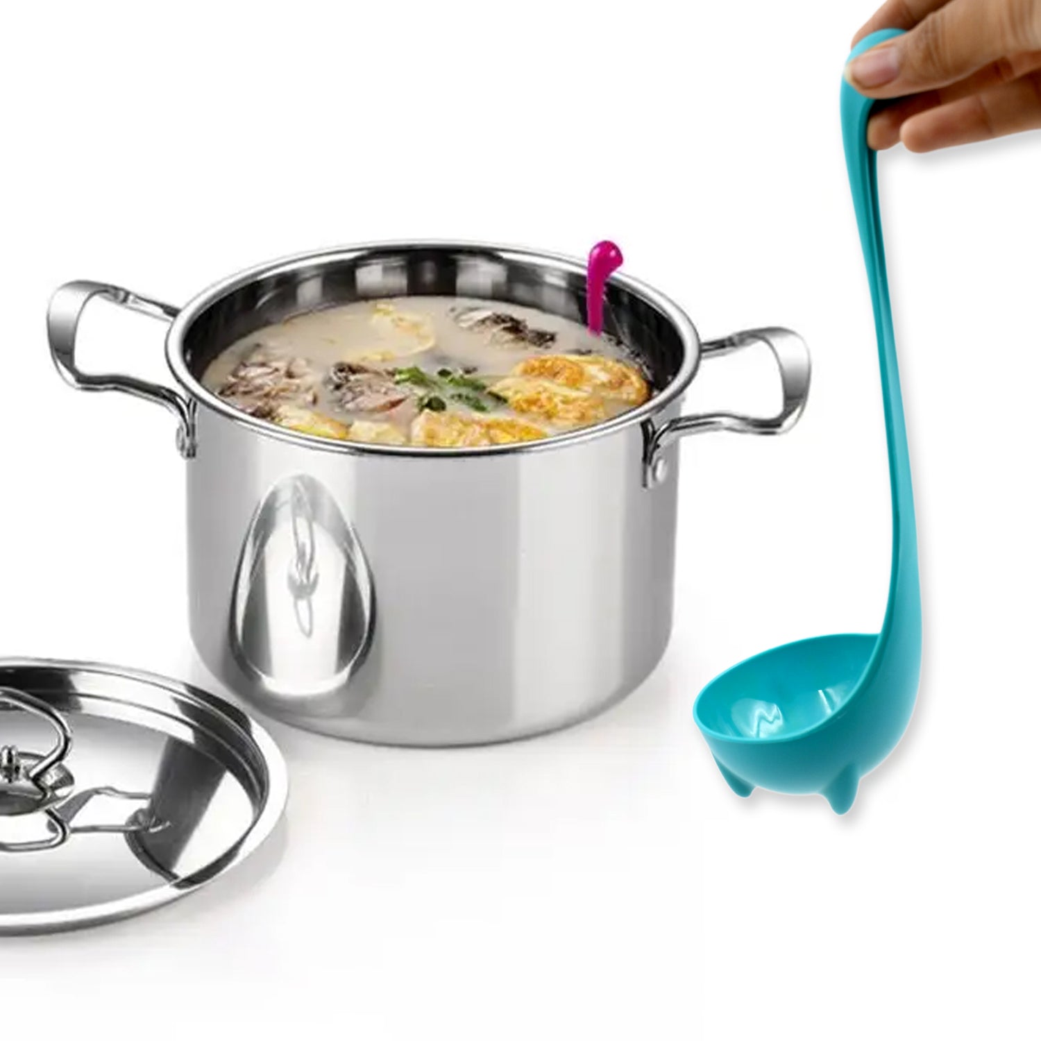 Heat-Resistant Non-Stick Strainer Ladle