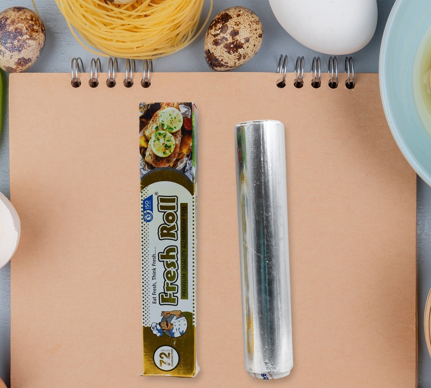Non-stick aluminum foil roll, thick and heavy duty for baking