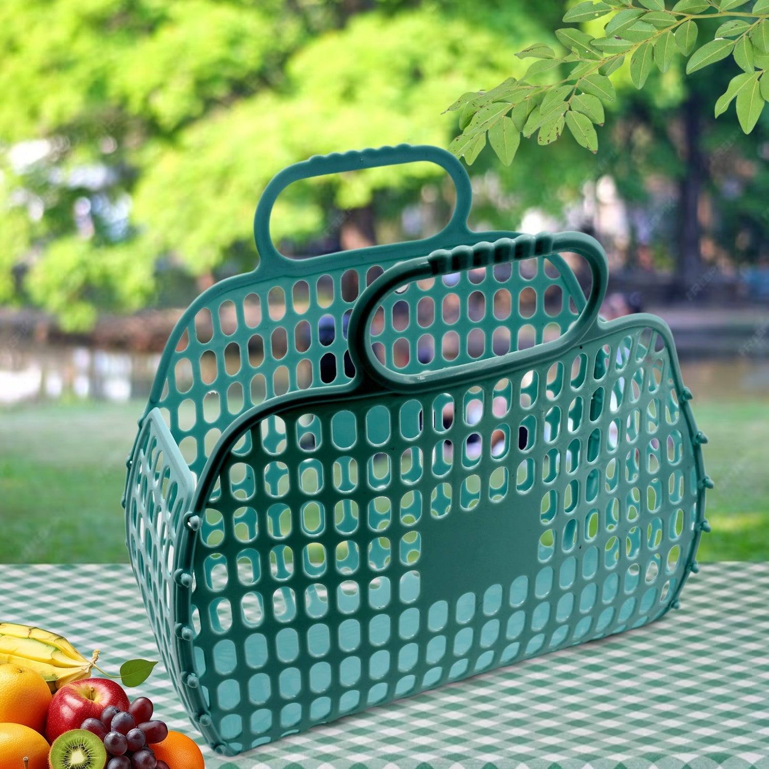 Foldable Smiley Grocery Bag