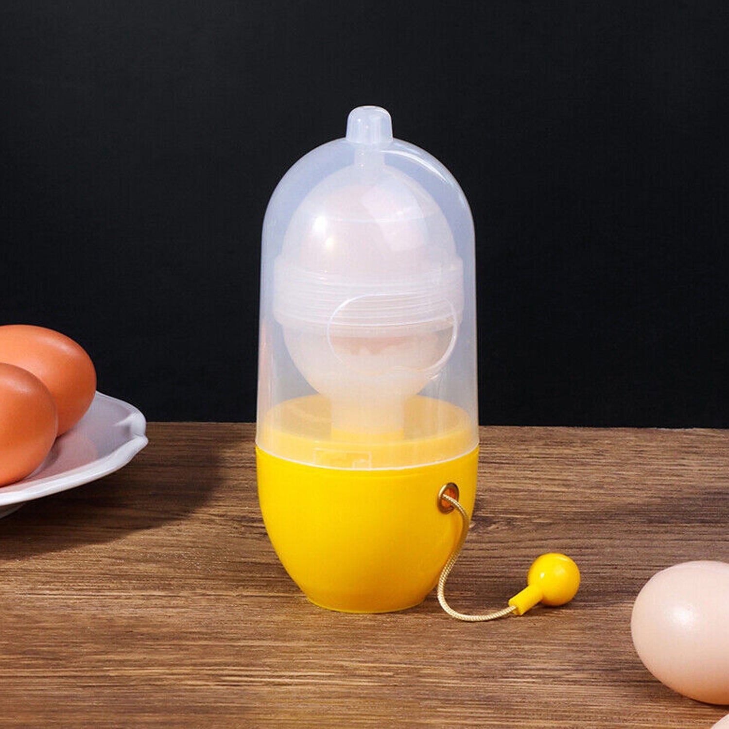 Manual Egg Scrambler and Yolk Mixer