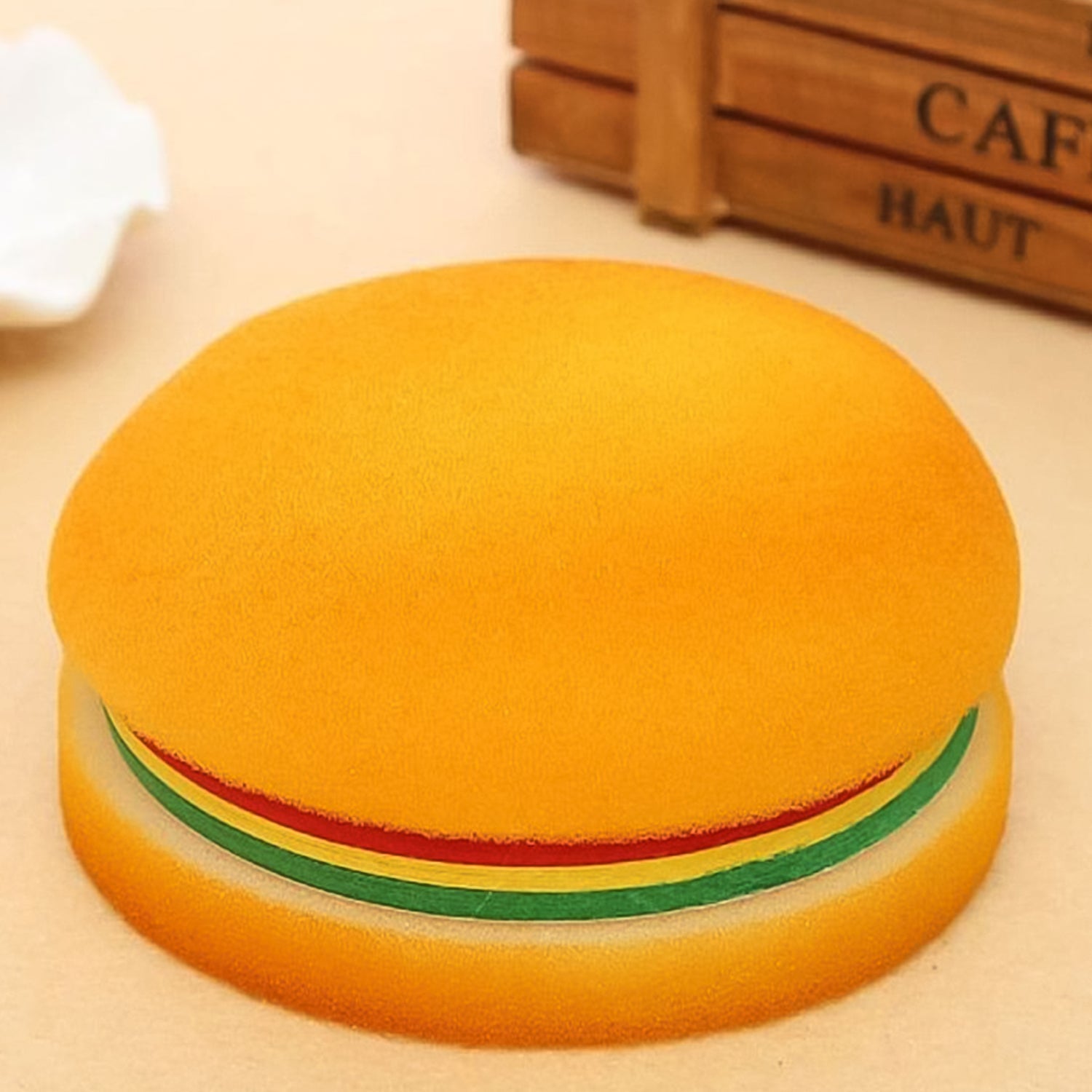 Burger-Shaped Multicolor Sticky Notes