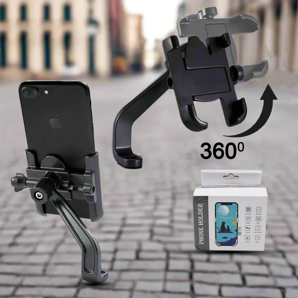 360° Rotating Metal - Bike Mobile Holder