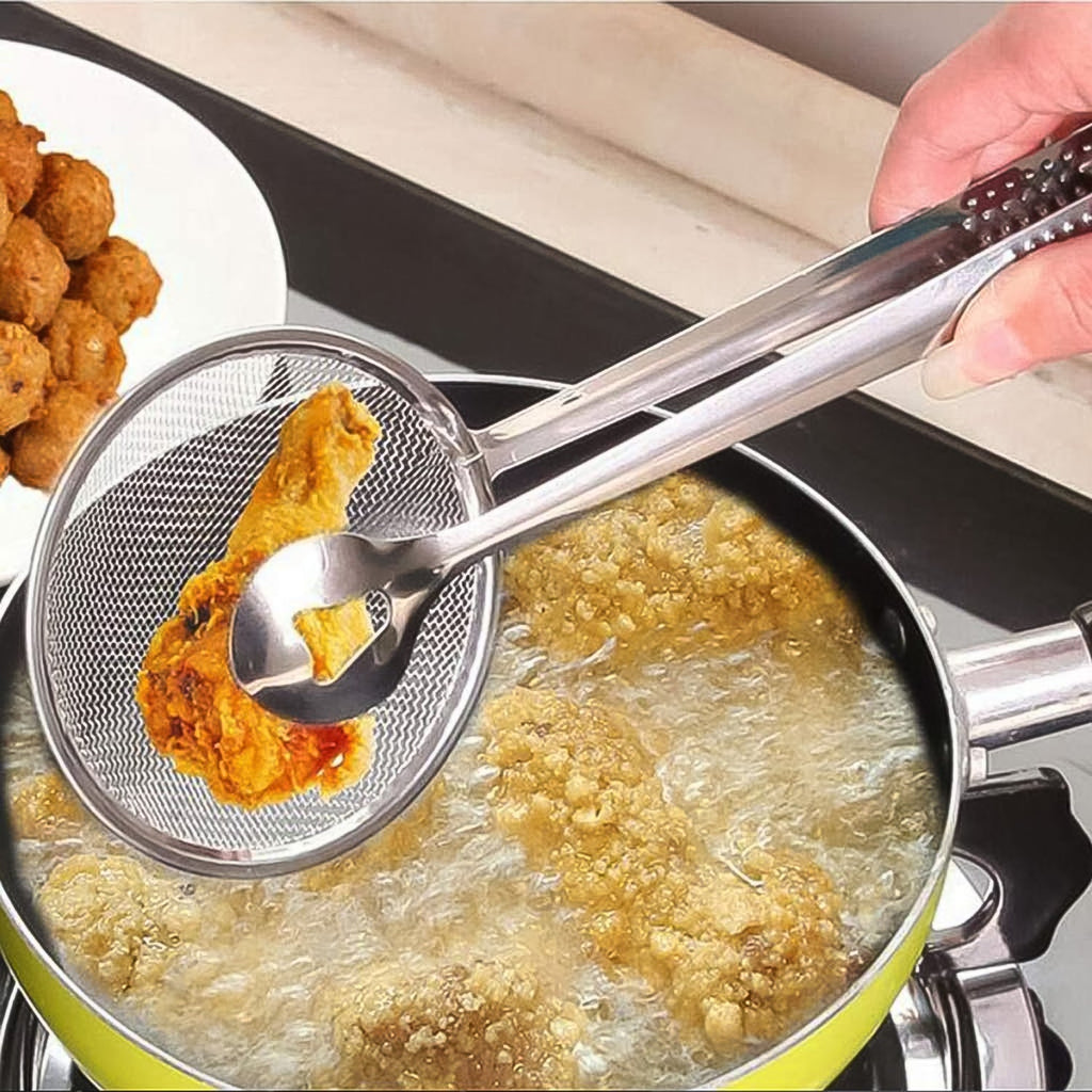 2-in-1 Stainless Steel Filter Clip