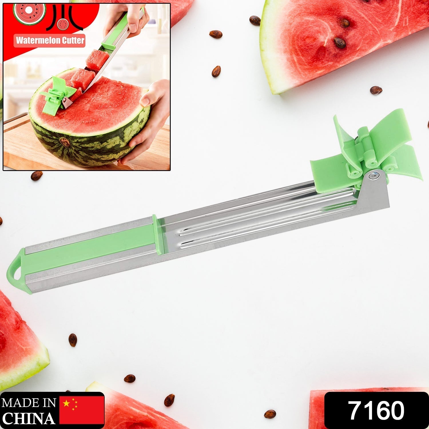 Windmill-Style Watermelon Slicer & Peeler