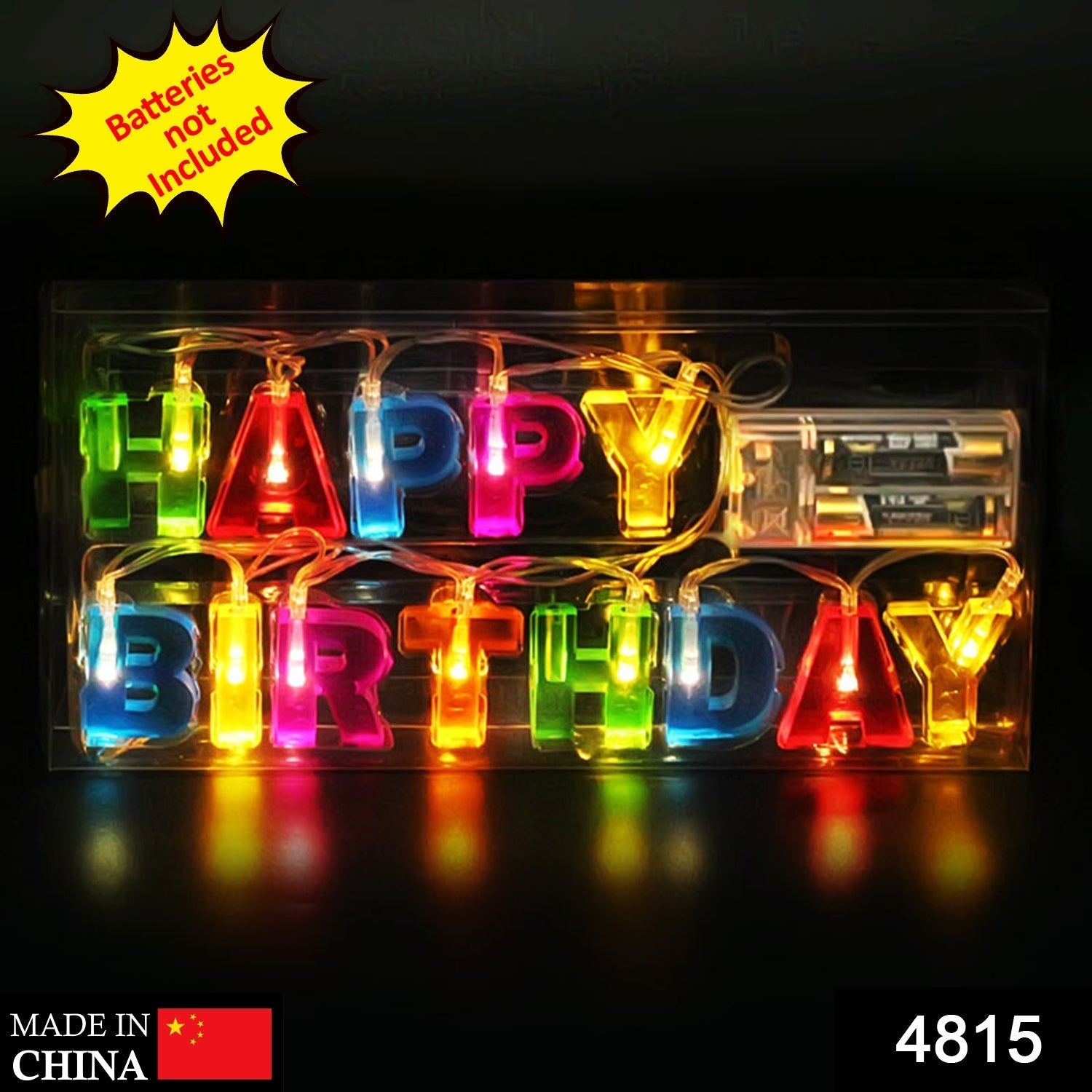Happy Birthday 13 LED Letter String Lights