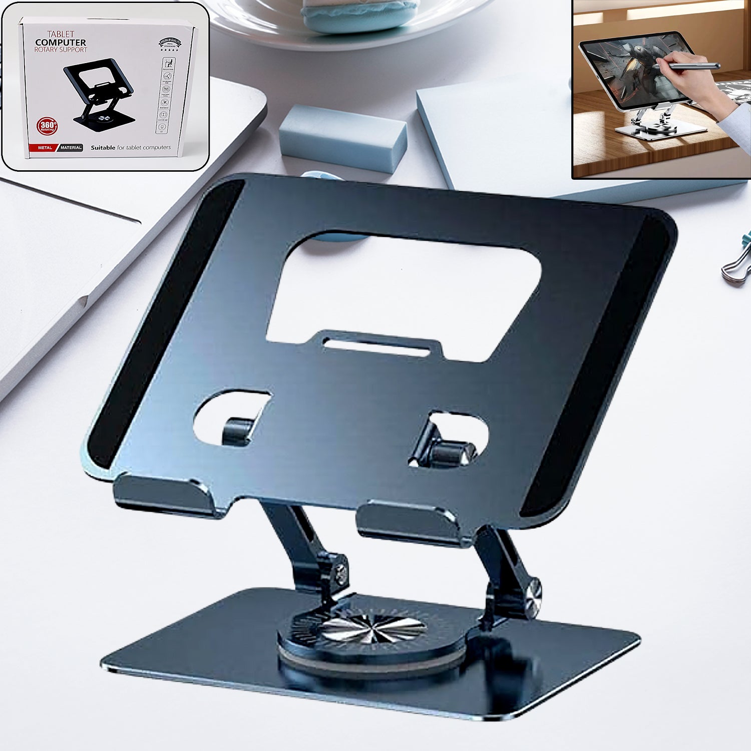 360° Rotating Aluminum Alloy Laptop Stand