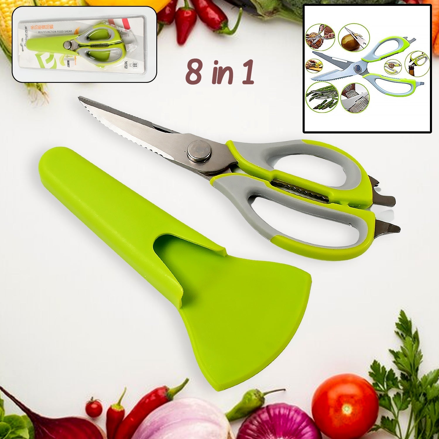 Heavy-Duty Stainless Steel Kitchen Shears