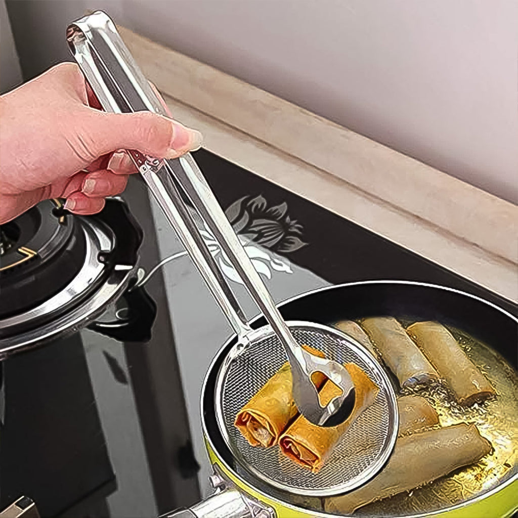 2-in-1 Stainless Steel Filter Clip