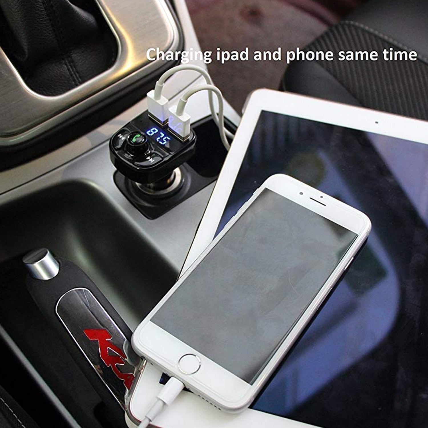 Dual USB Bluetooth FM Charging Adapter