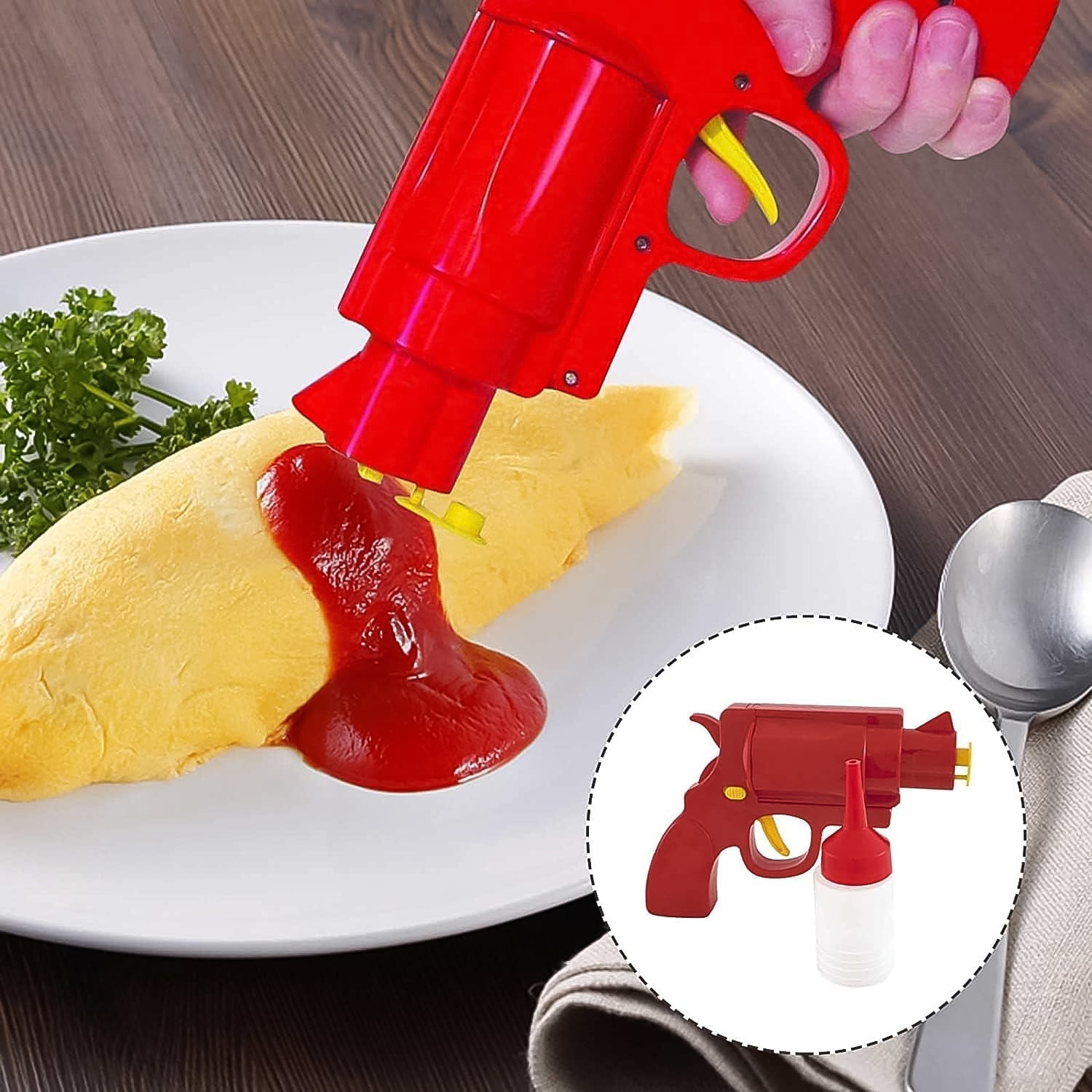 Ketchup and Mustard Dispenser Gun