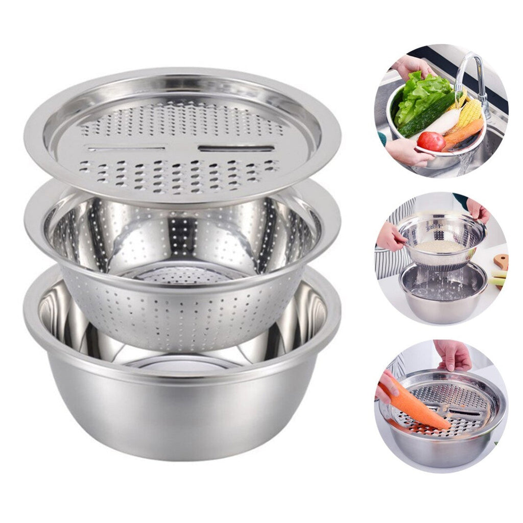 3-in-1 Julienne Grater for Kitchen & Salad