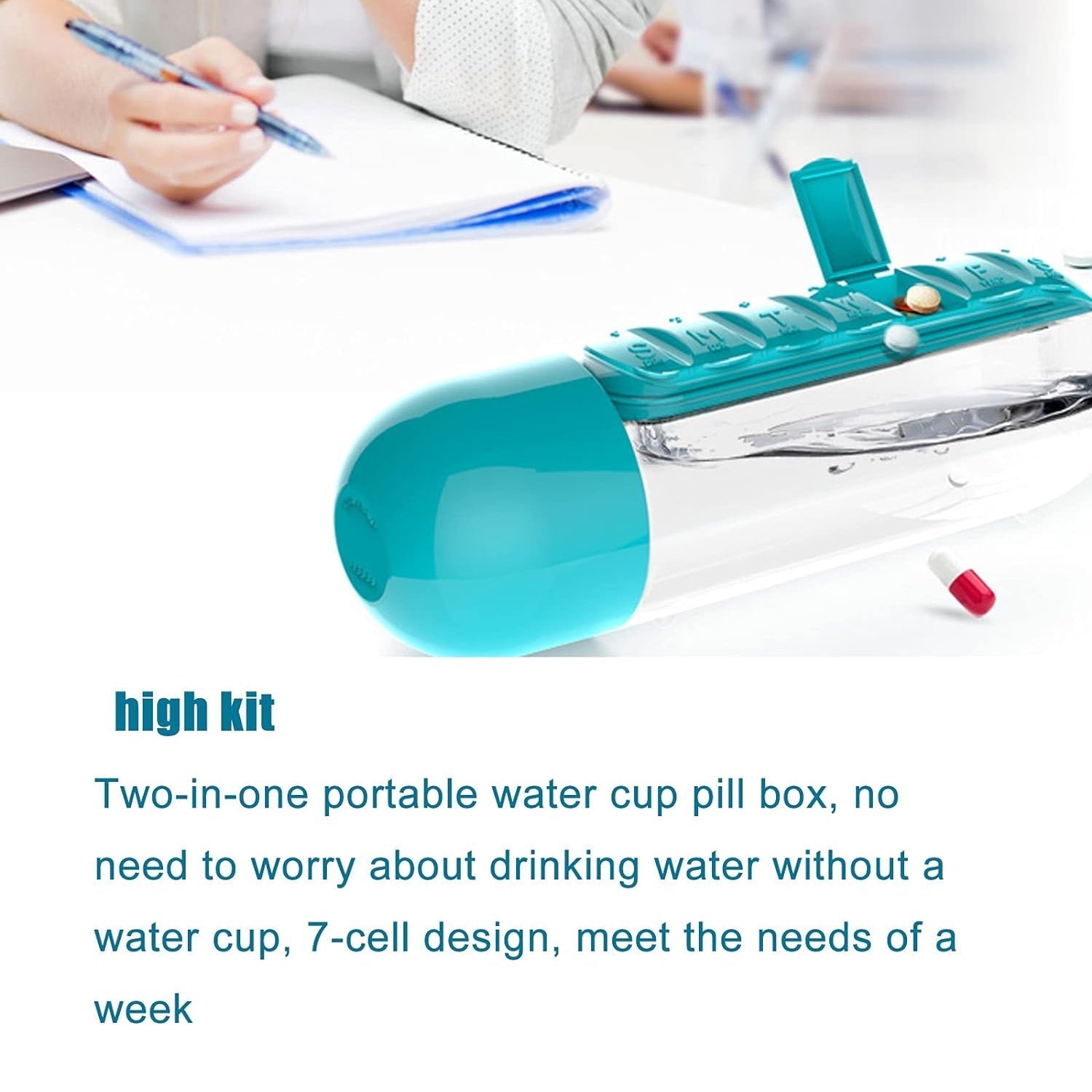 Multi-Use Travel Pill Bottle - 600ml