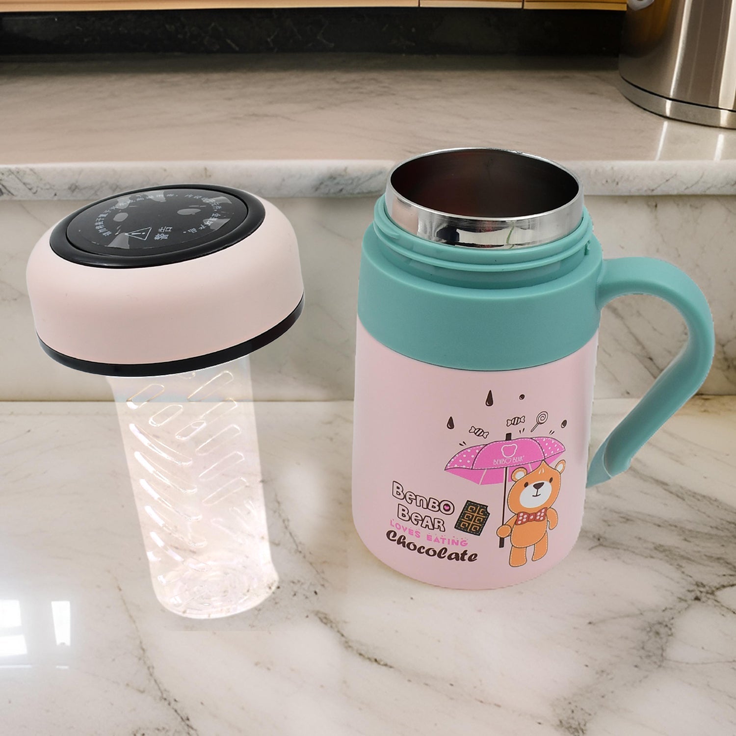 Smart Insulated Bottle with LED - 600ml