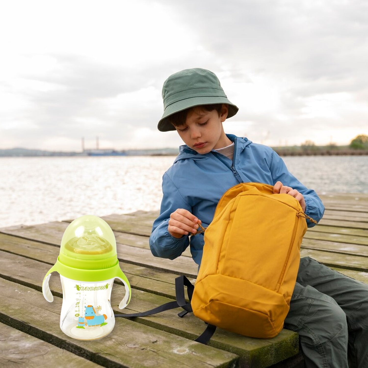 Baby Bottle with Handled Straw - 300ml