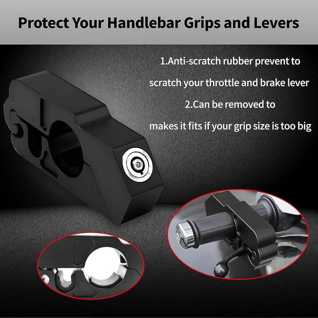 Universal Motorcycle Handlebar Grip Lock