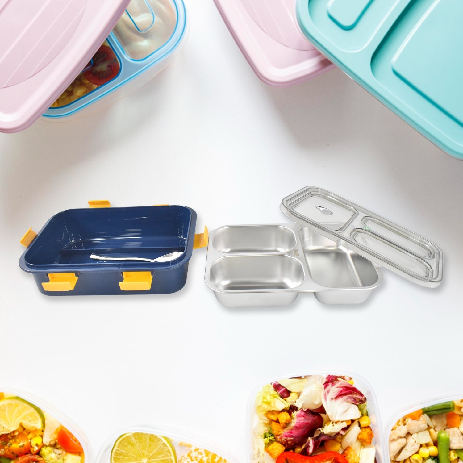 3-Compartment Lunch Box