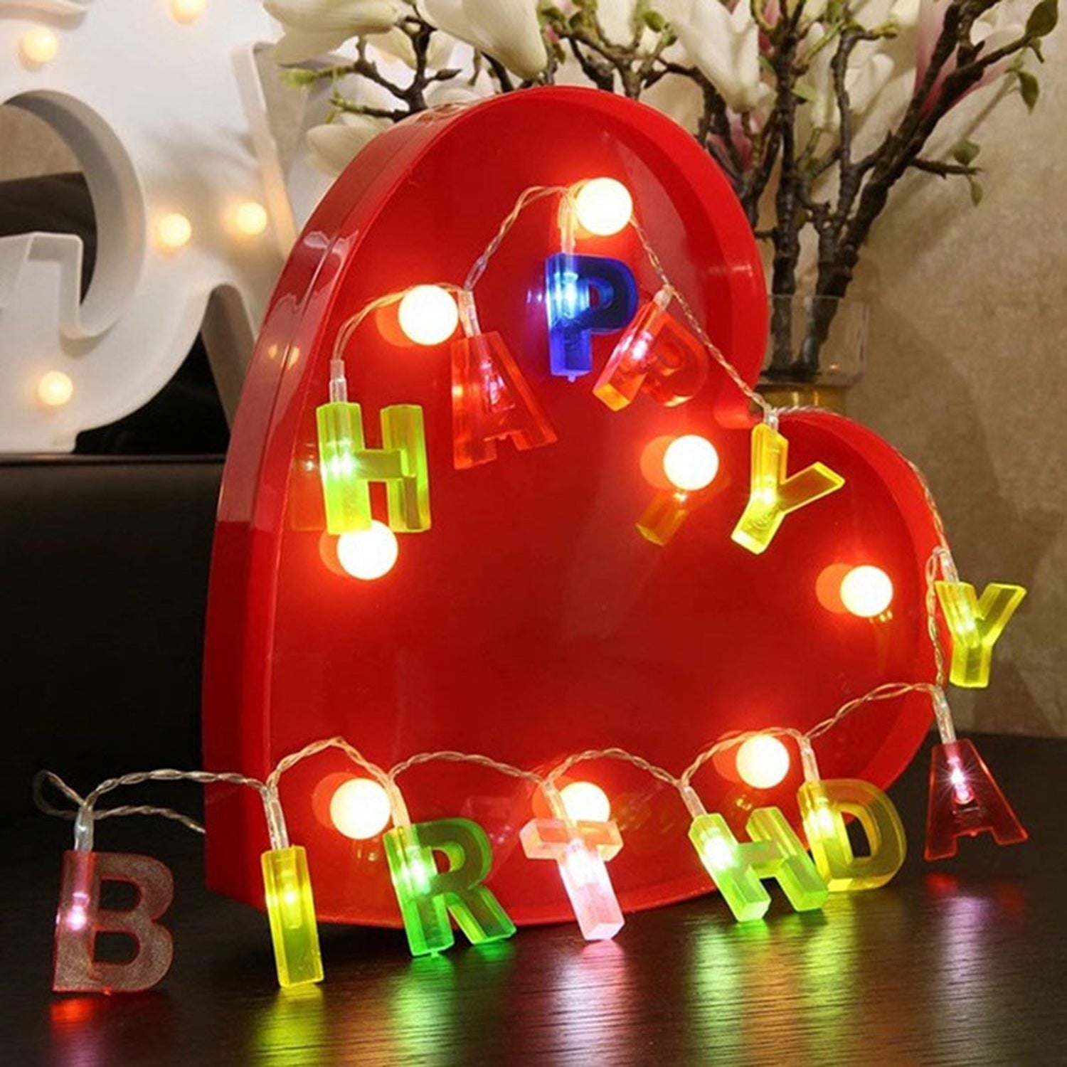 Happy Birthday 13 LED Letter String Lights