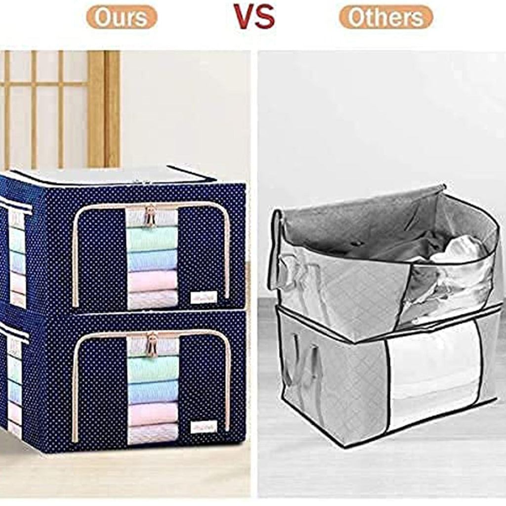 Foldable Steel Clothes Organizer Storage Bag
