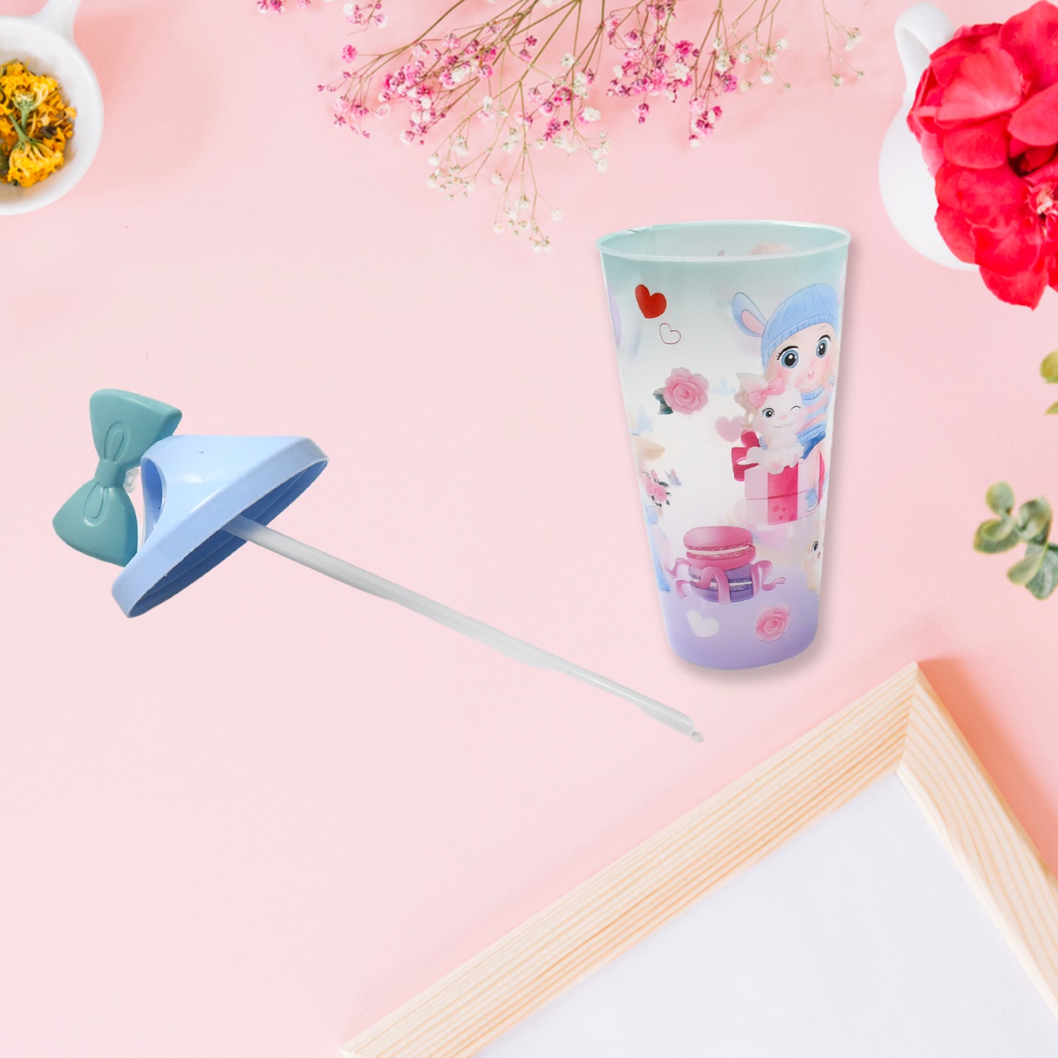 Kids' Unicorn Water Bottle with Straw