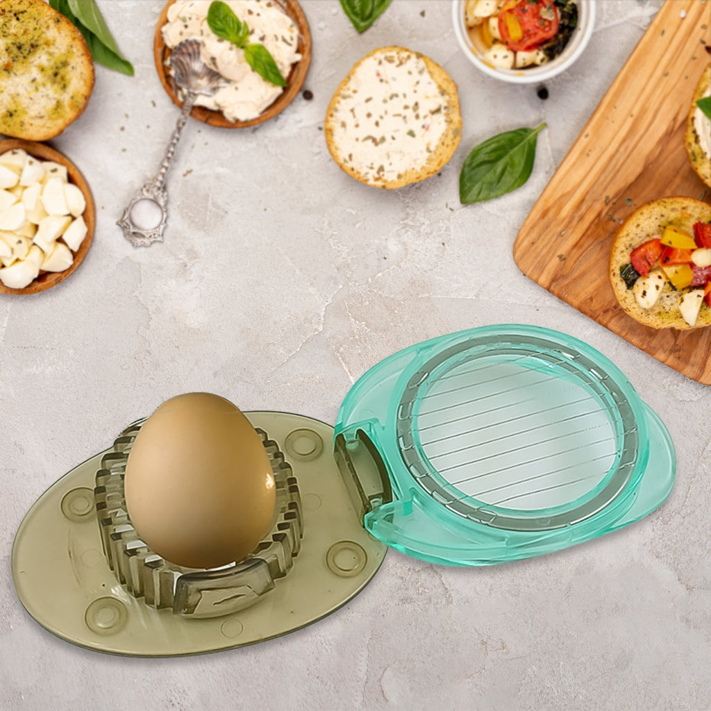 Stainless Steel Egg Slicer & Knife - Set of 2