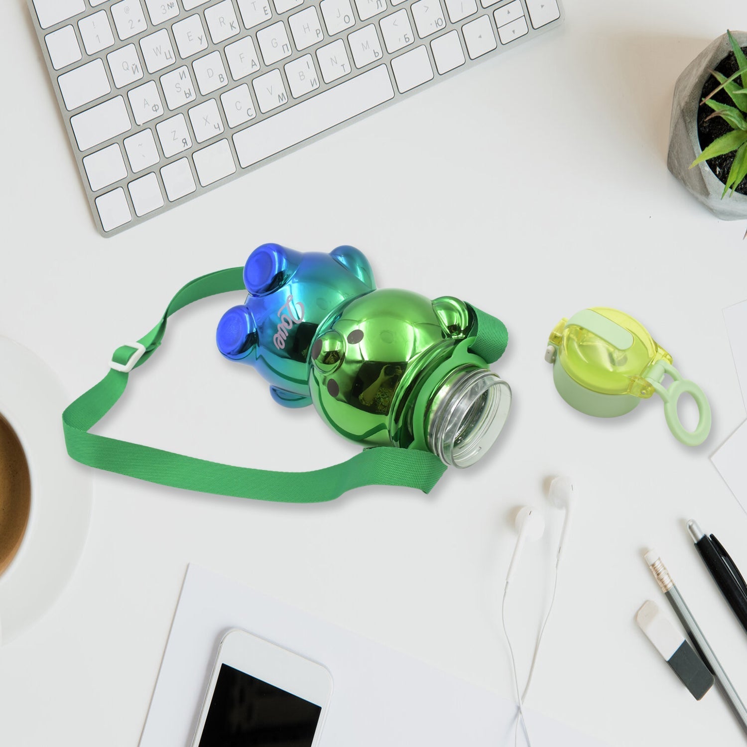 Cute Kids Water Bottle with Strap
