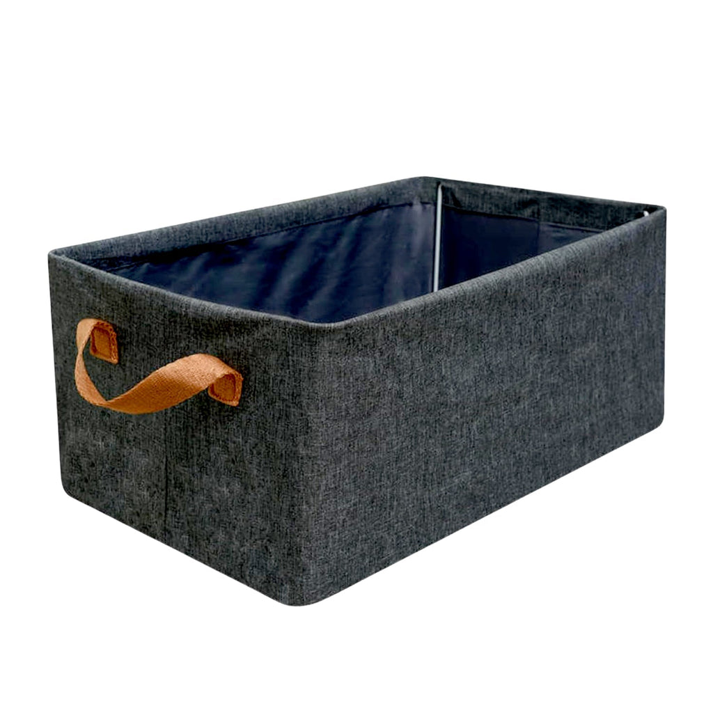 Foldable Cotton Linen Storage Basket