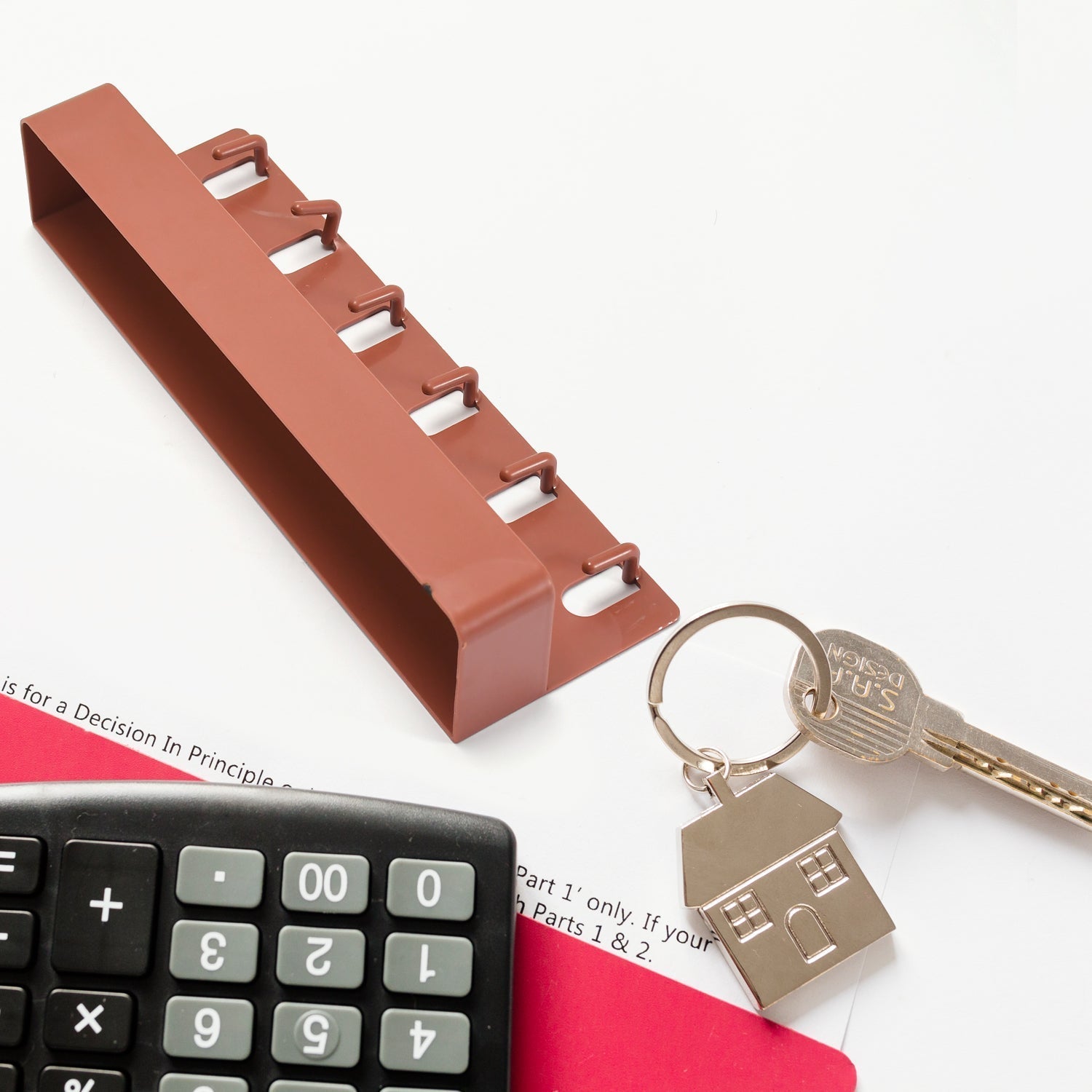 Wall-Mount Key & Hook Holder
