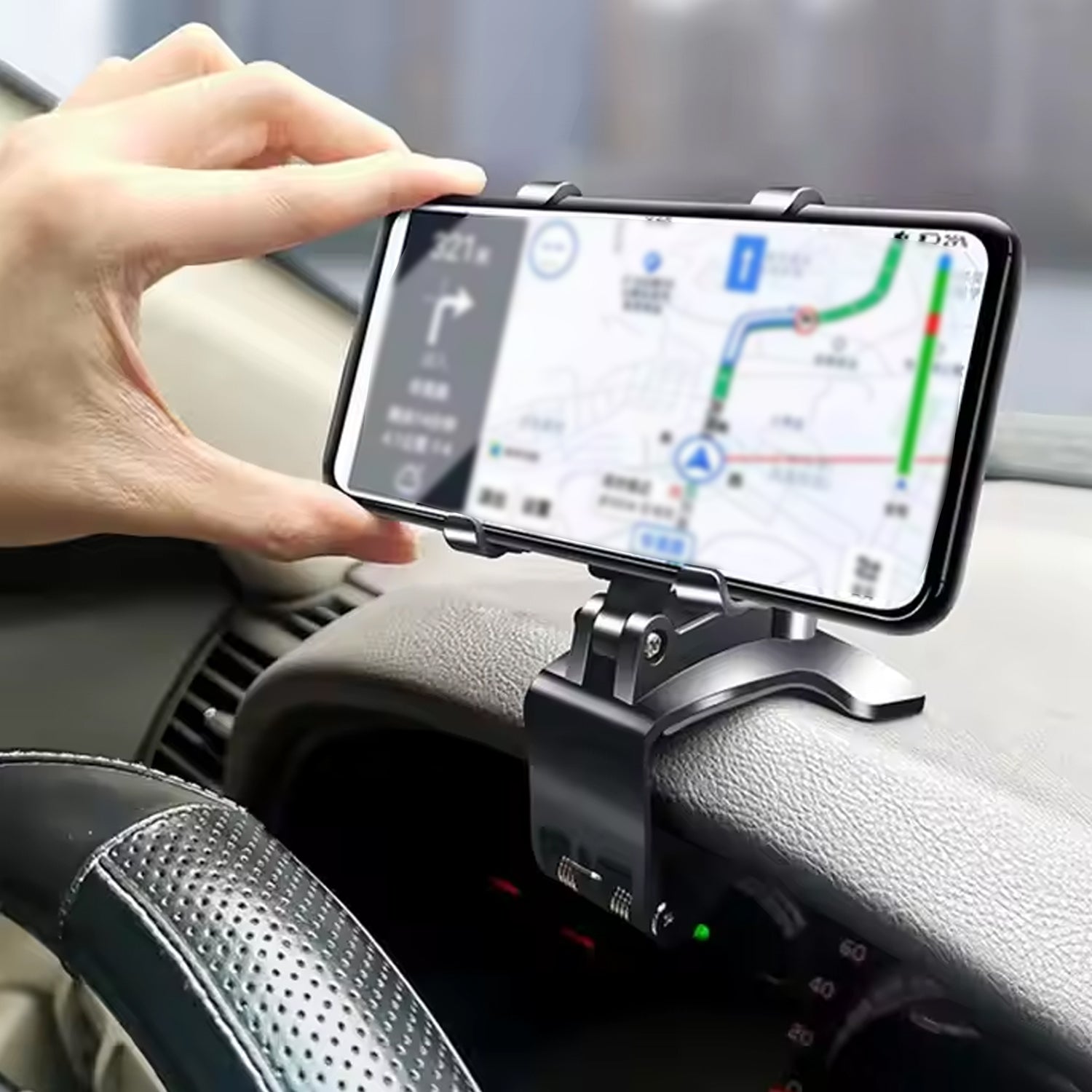 360° Rotating Car Phone Holder Clip