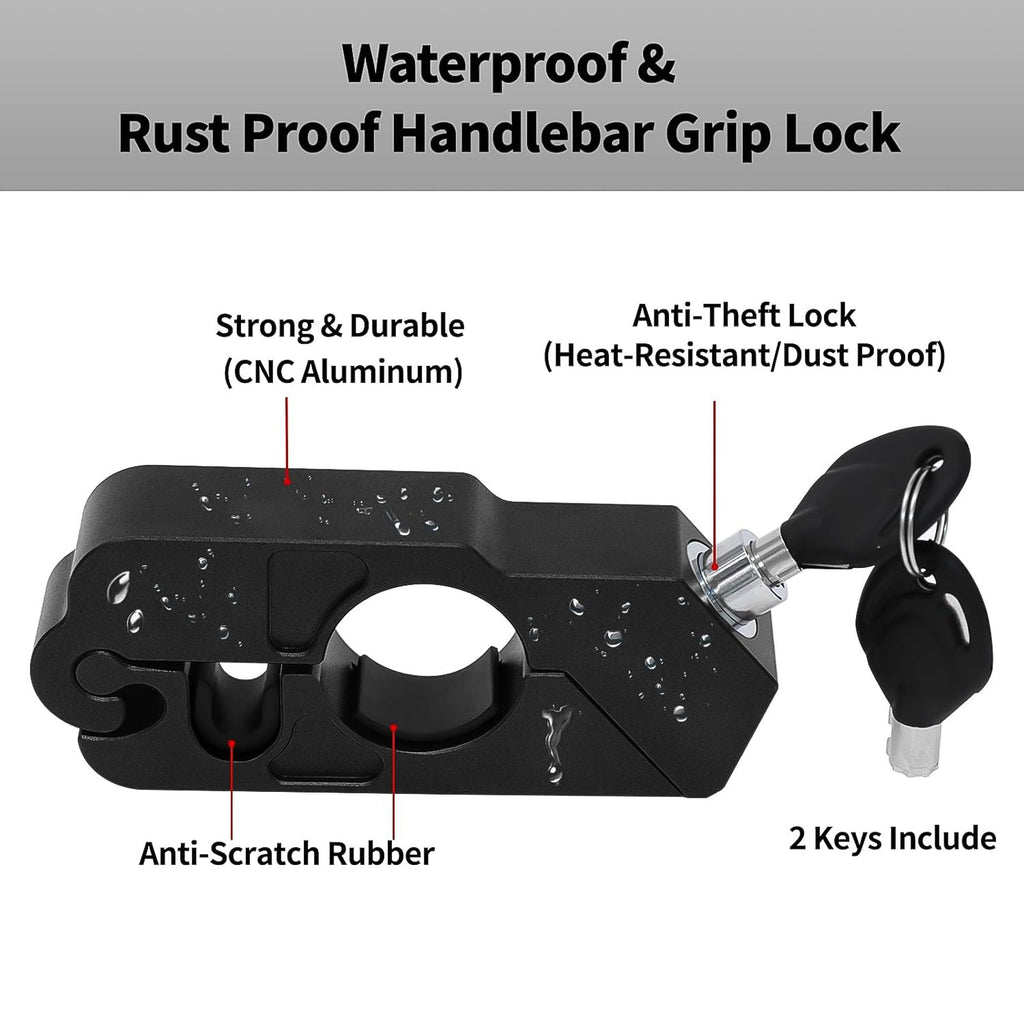 Universal Motorcycle Handlebar Grip Lock