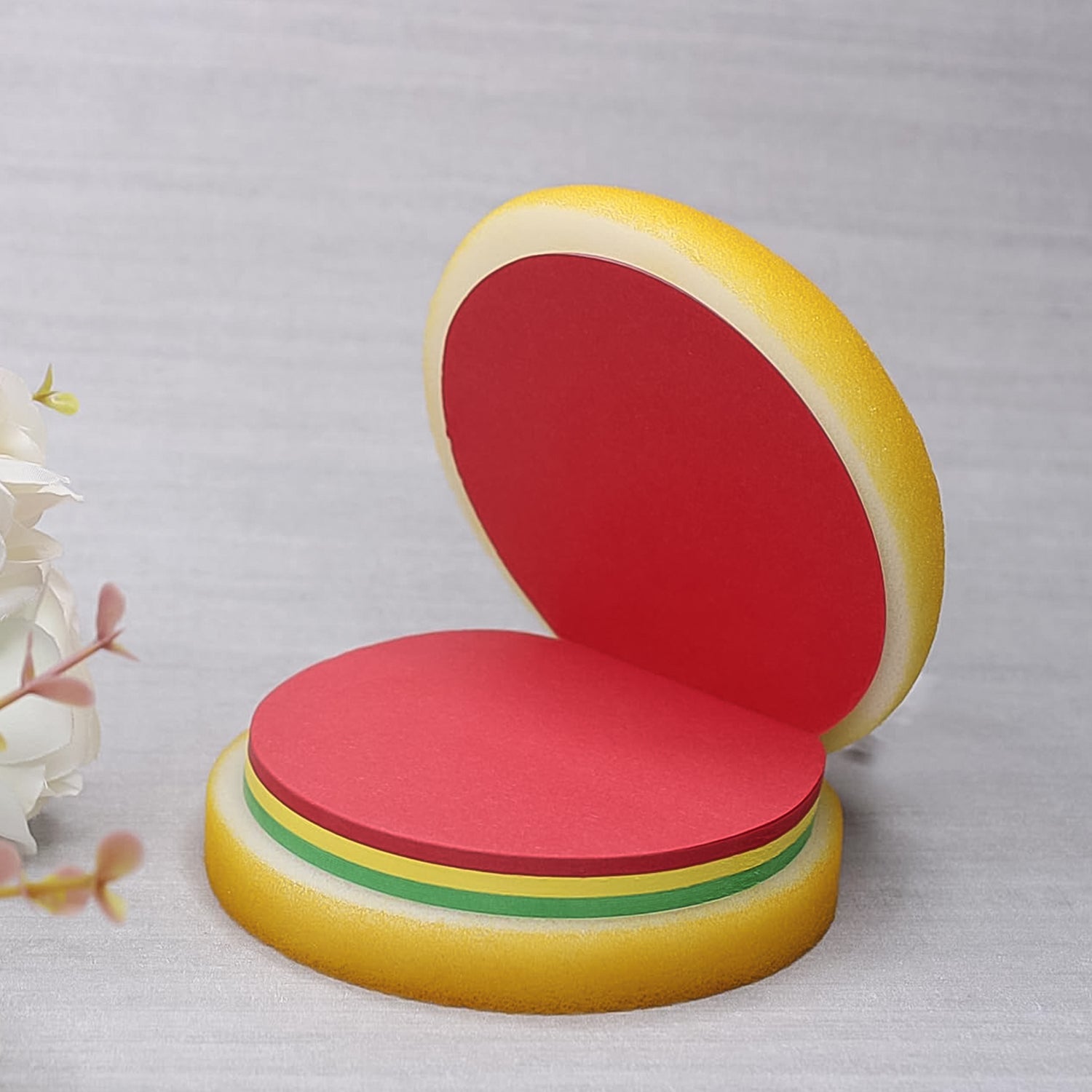 Burger-Shaped Multicolor Sticky Notes