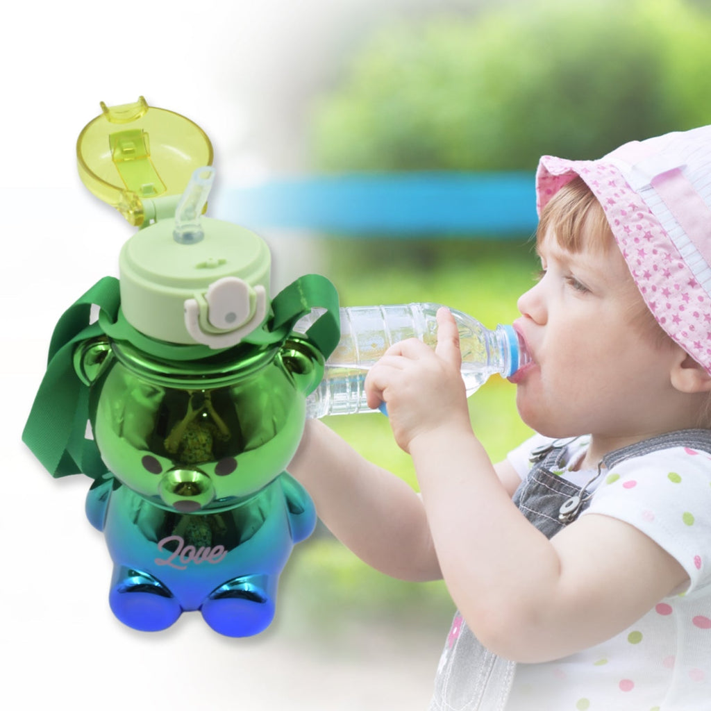 Cute Kids Water Bottle with Strap