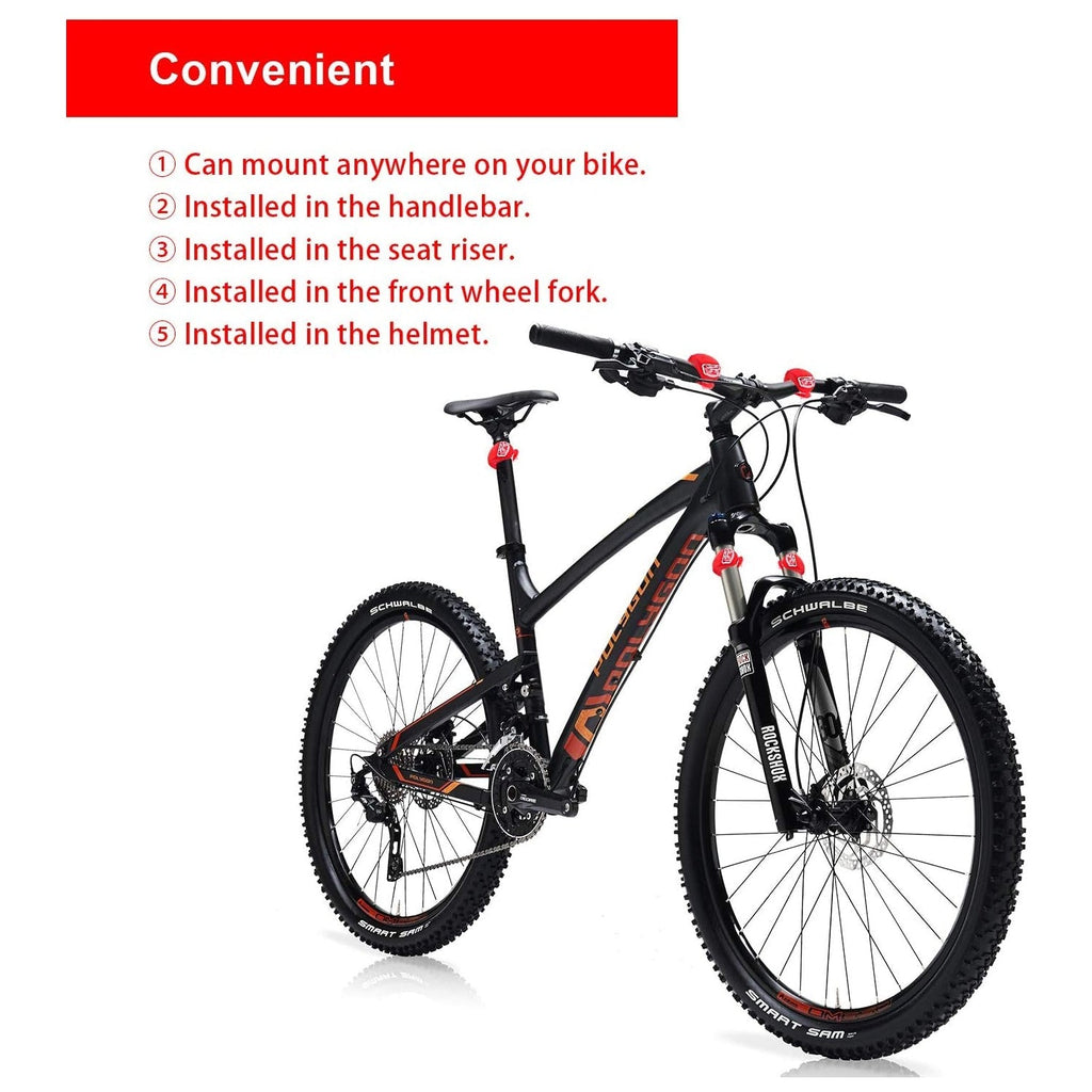 Silicone LED Bike Lights - Set of 2