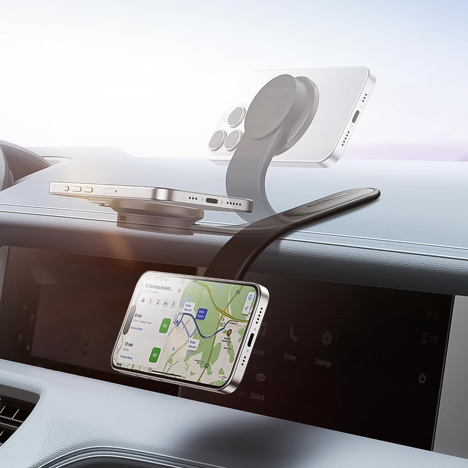15W Wireless Car Charger & Mobile Holder