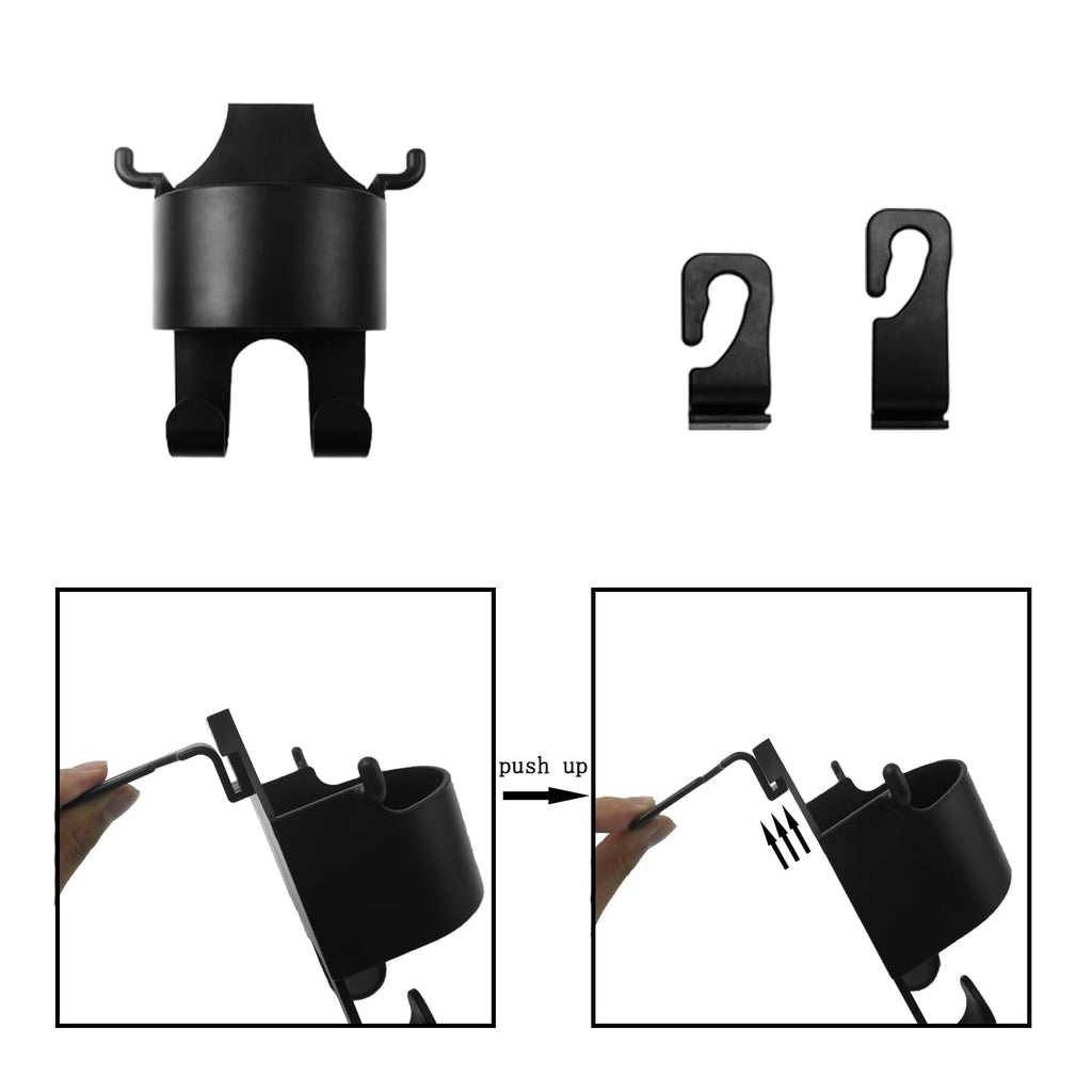 3-in-1 Car Headrest Organizer & Cupholder -  Set of 2
