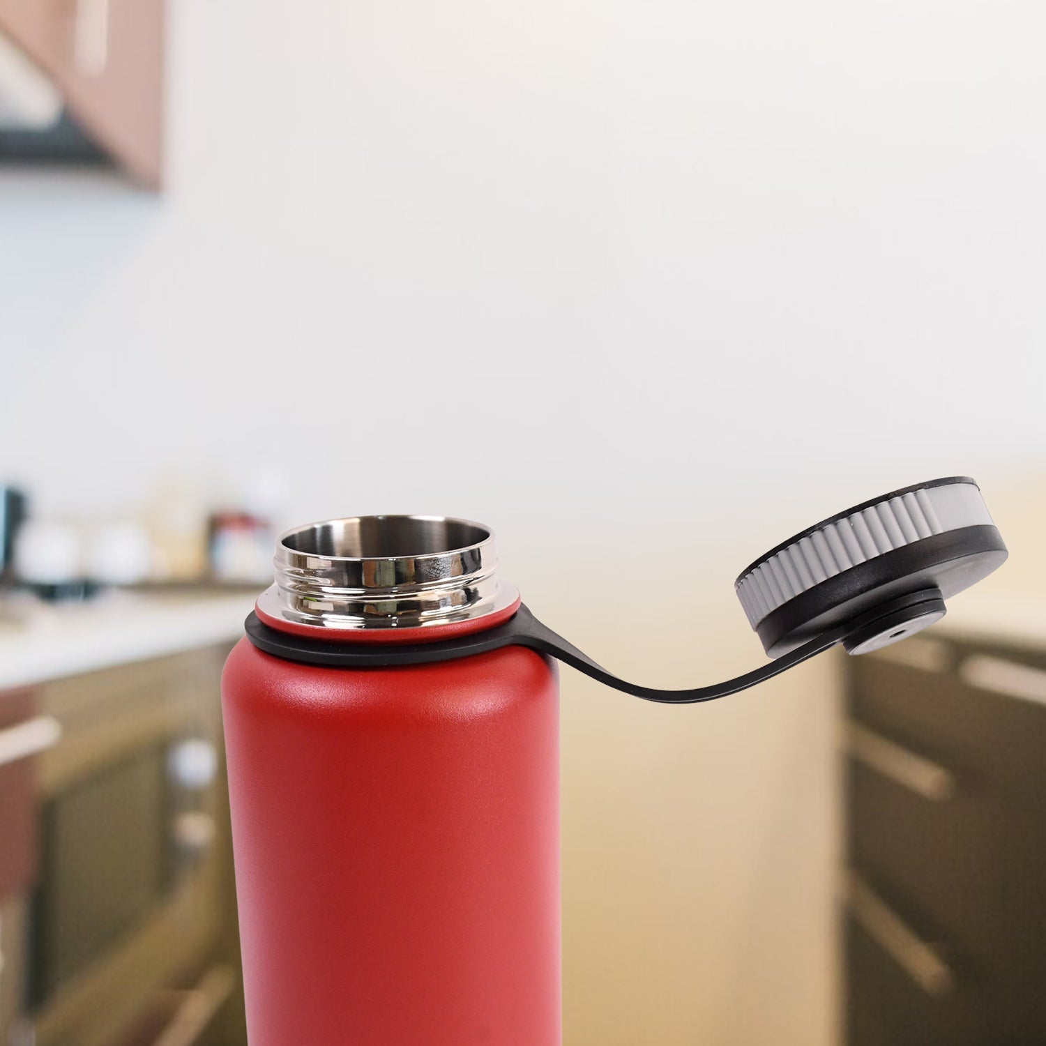 Stainless Steel Vacuum Bottle 'Mixed Color' - 1000ml