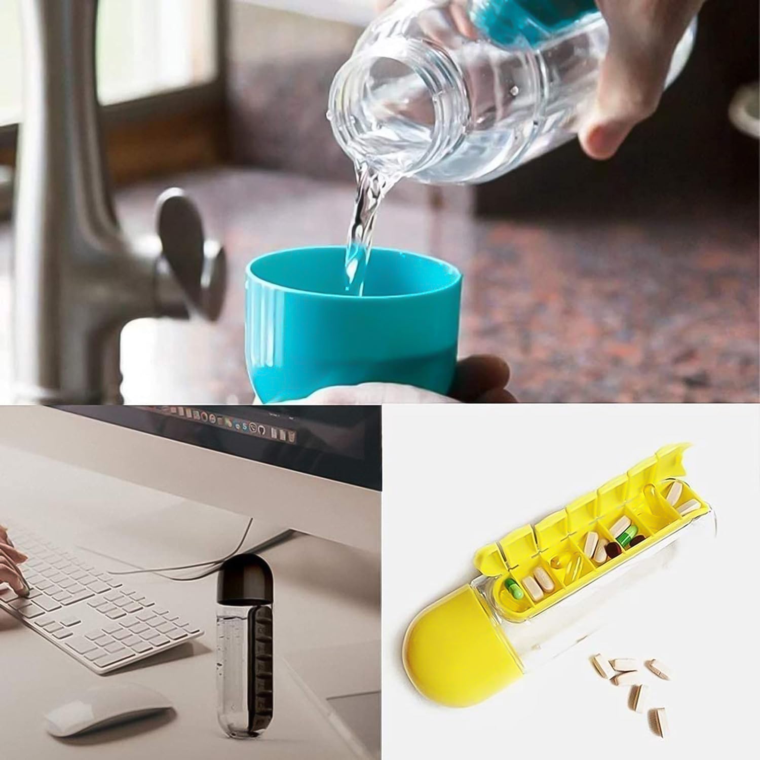 Multi-Use Travel Pill Bottle - 600ml