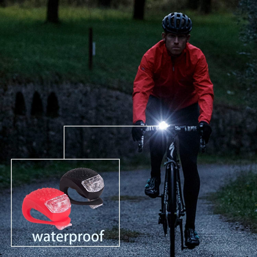 Silicone LED Bike Lights - Set of 2