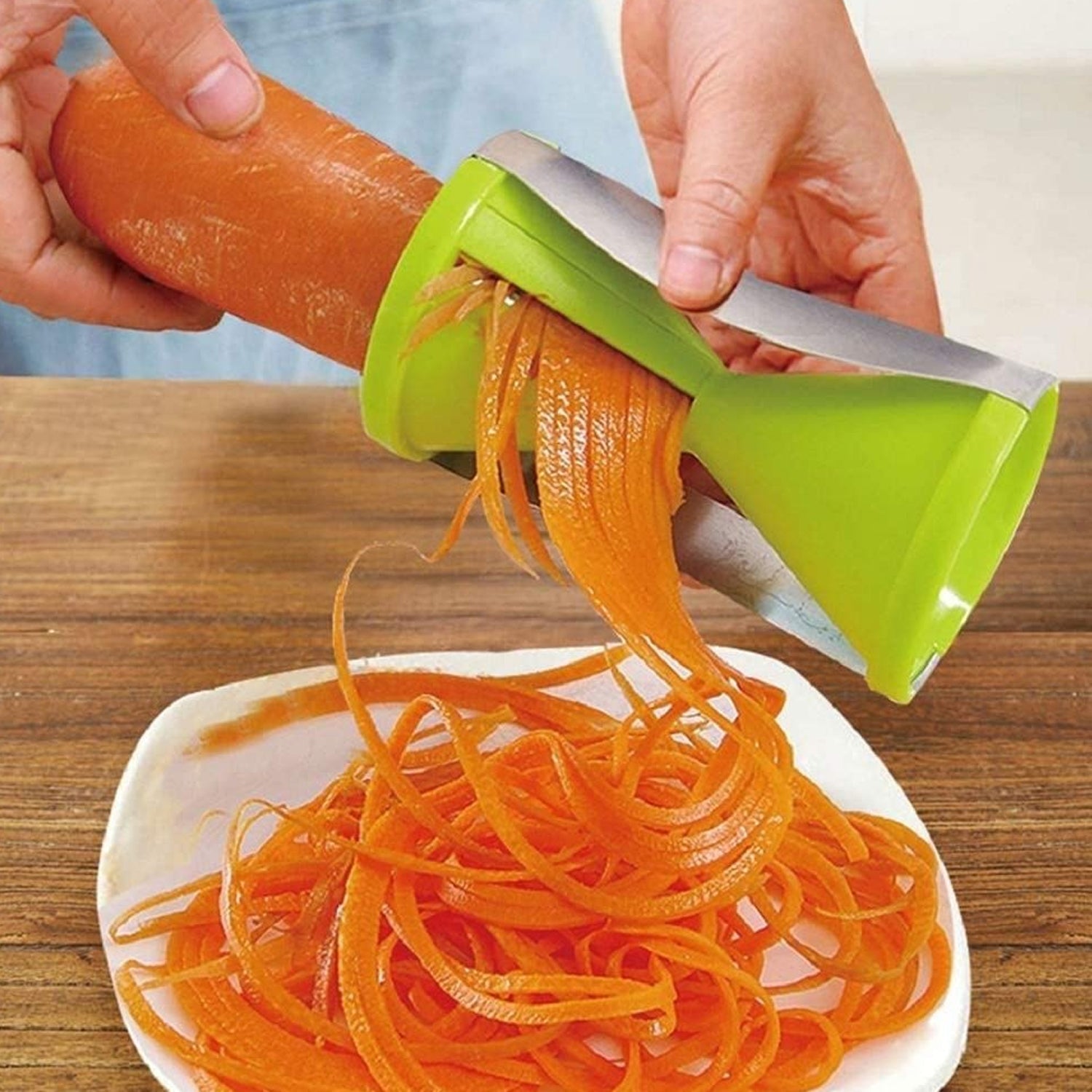 Portable Stainless Steel Vegetable Spiralizer Slicer