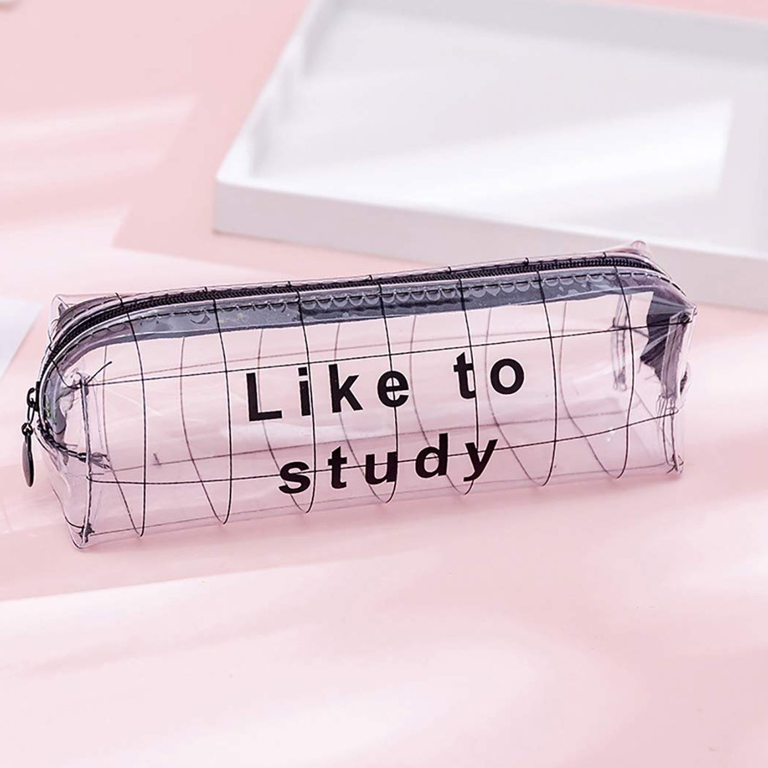 Transparent Pencil Pouch With Zipper