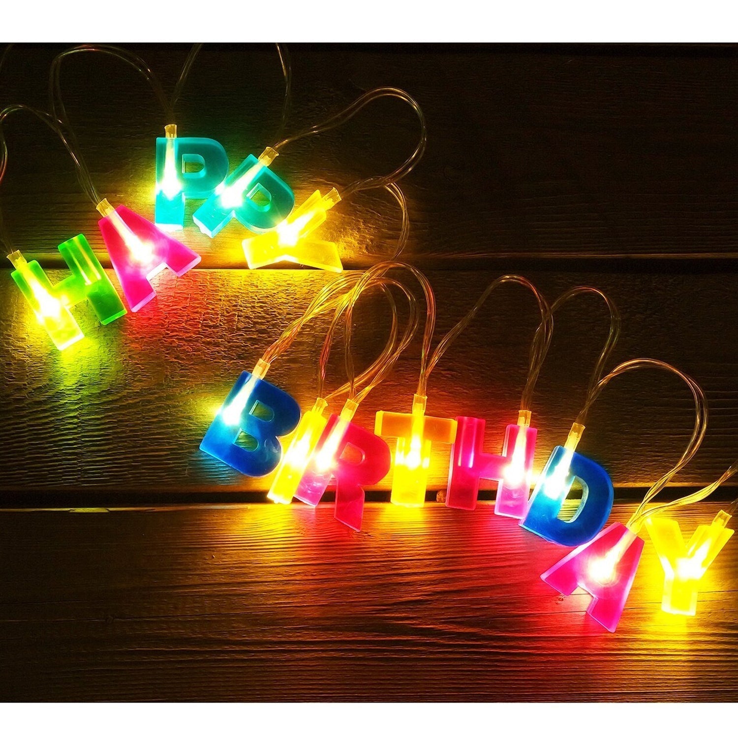 Happy Birthday 13 LED Letter String Lights