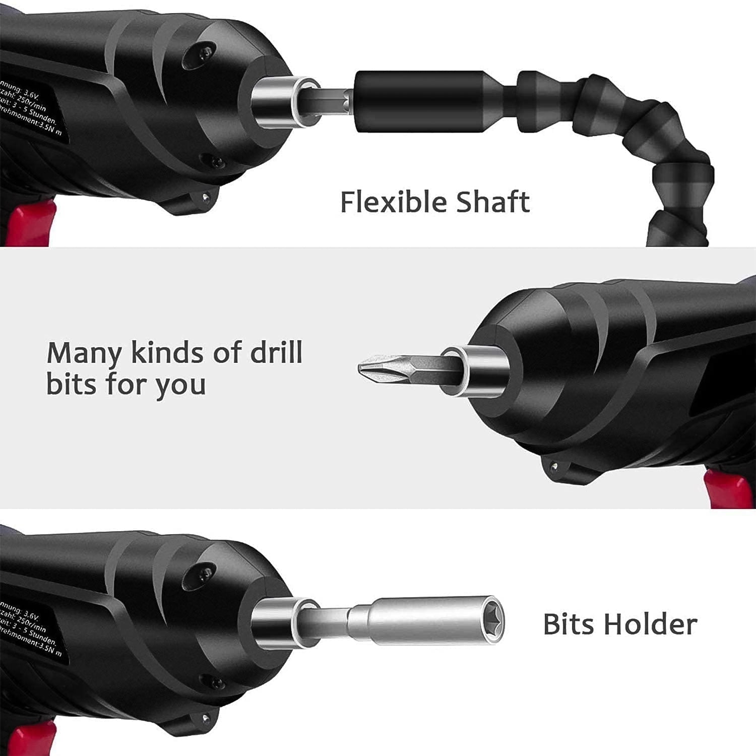 Screwdriver Bit Set with LED Light - Set of 48