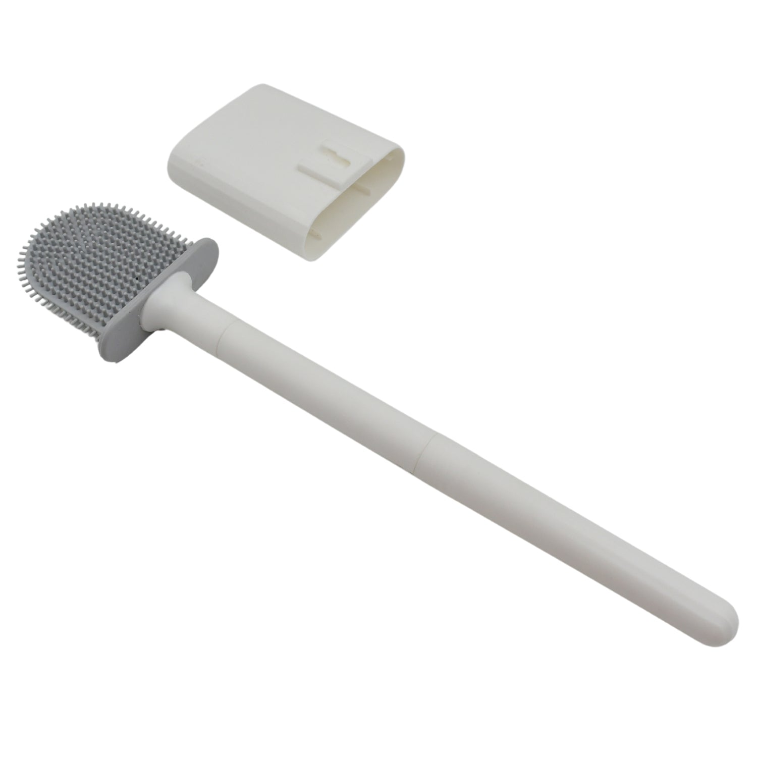 Portable Wall-Mounted Silicone Toilet Brush
