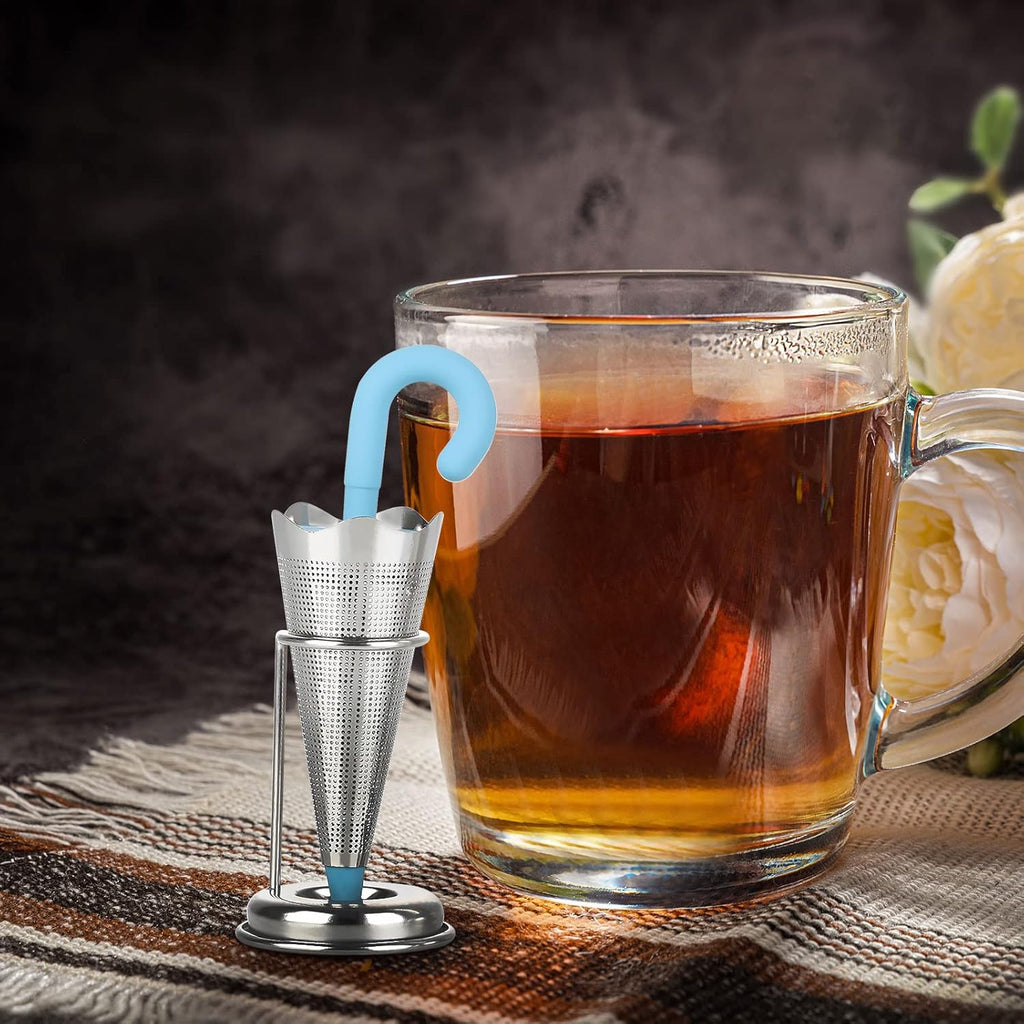 Umbrella Tea Strainer with Stand