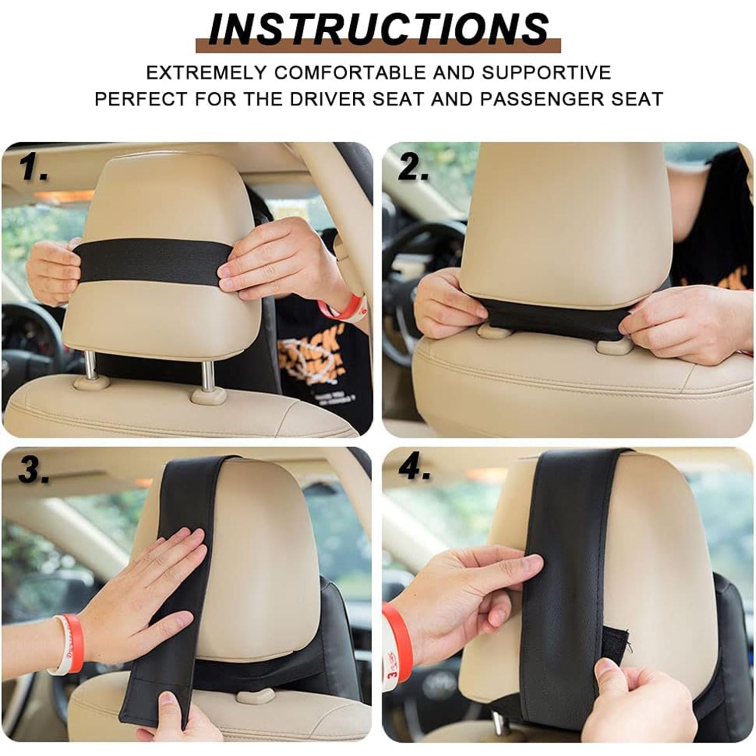 Car Headrest Support Cushion - Mix Color