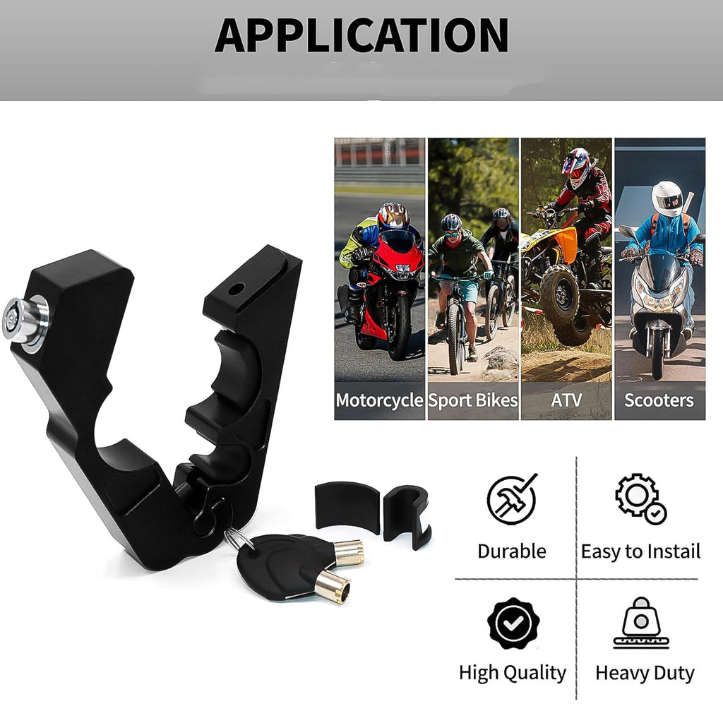 Universal Motorcycle Handlebar Grip Lock