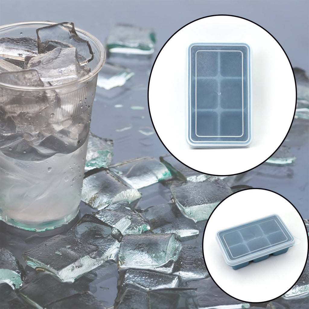 6-Grid Silicone Ice Tray with Box