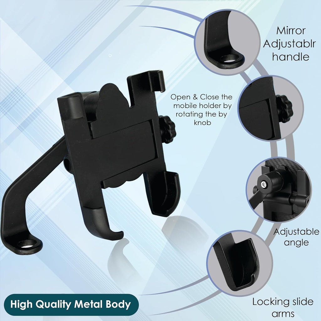 360° Rotating Metal - Bike Mobile Holder