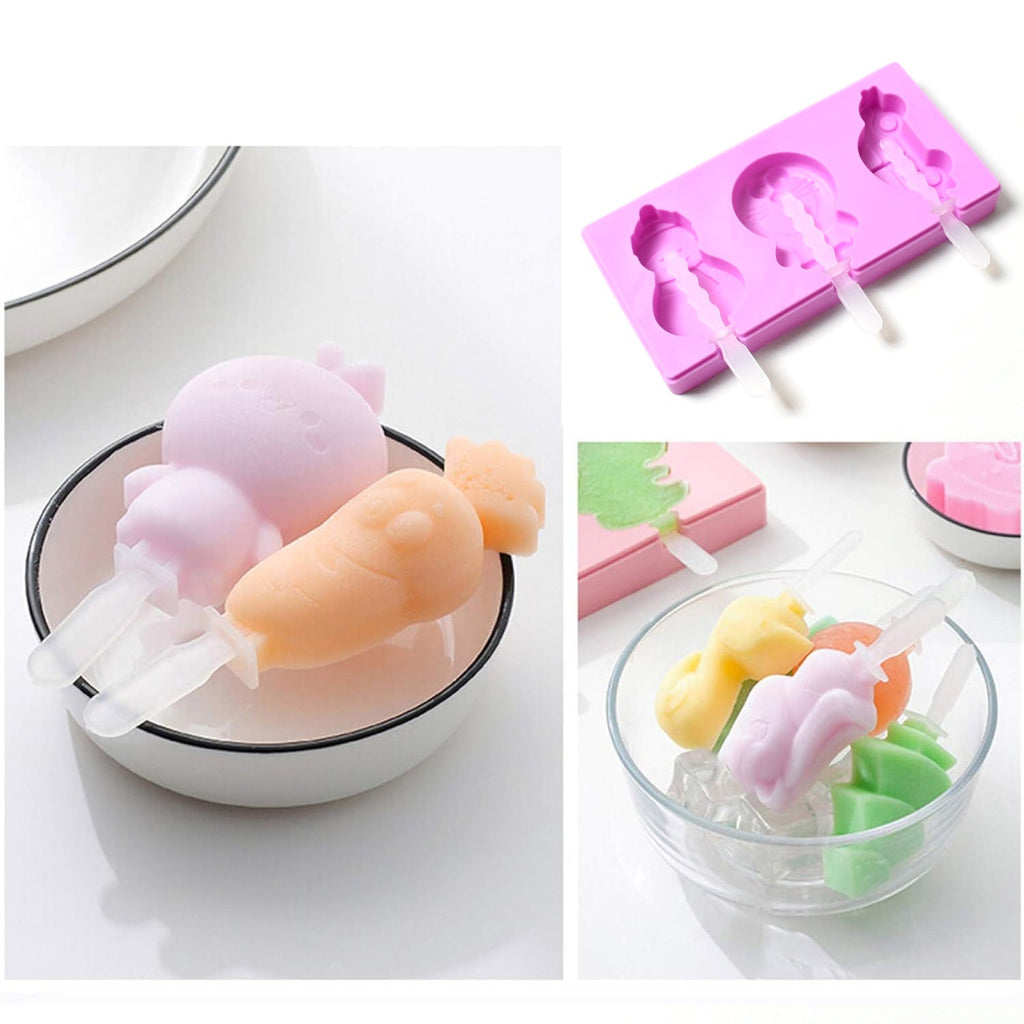 Silicone Popsicle Molds with Lids